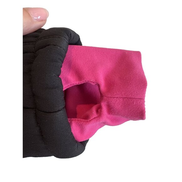 lululemon polartec black‎ & hot pink fleece lined jacket size 6 running dance - Picture 11 of 14